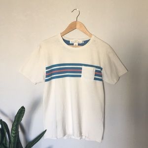 Beachy striped pocket tee